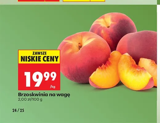 Brzoskwinia promocja w Biedronka