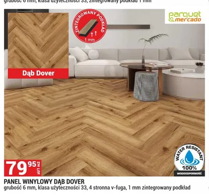 Panel winylowy Dąb Dover promocja w Merkury Market