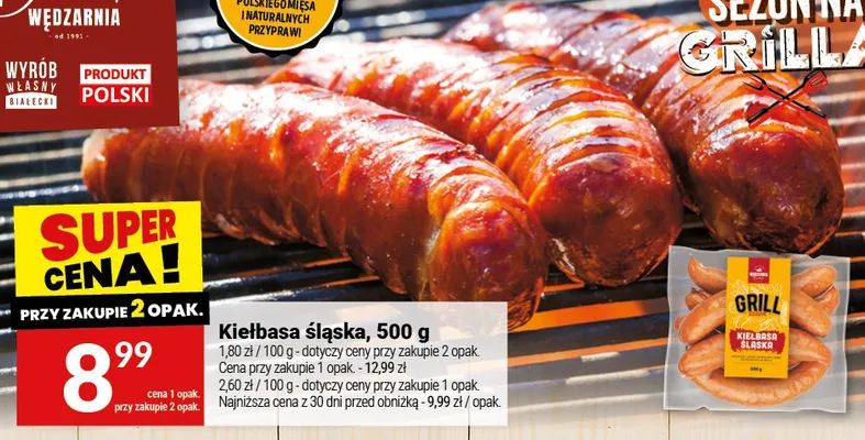 Kiełbasa śląska Białecki Wędzarnia promocja w Twój Market