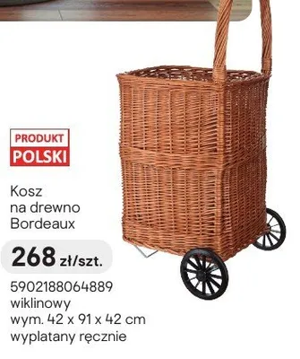 Kosz na drewno promocja w Castorama