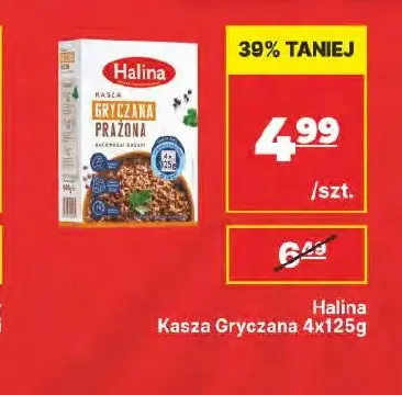 Kasza gryczana Halina 4x125 g promocja w API Market