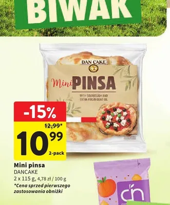 Mini pinsa Dan Cake 2-pak 115g promocja w Intermarche