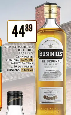 Whiskey Bushmills The Original promocja w Dino