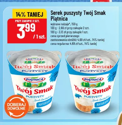 Serek puszysty Twój Smak Piątnica promocja w POLOmarket