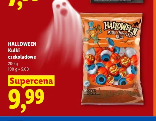 Kulki czekoladowe Halloween promocja w Lidl