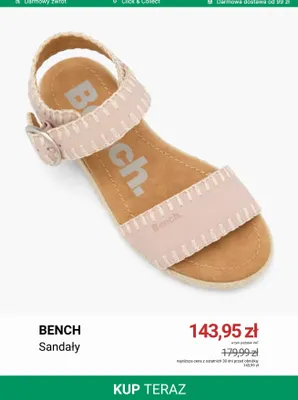 Sandały Bench promocja w Deichmann