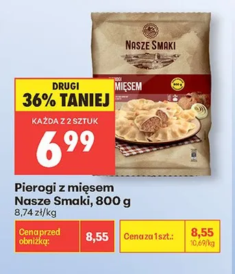 Pierogi z mięsem Nasze Smaki promocja w Biedronka