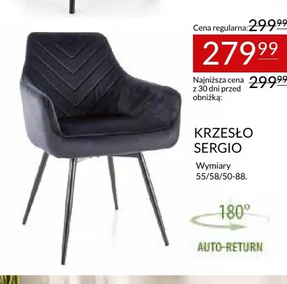 Krzesło Sergio promocja w Abra Meble