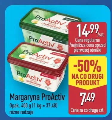 Margaryna różne rodzaje promocja w Aldi
