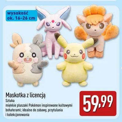 Maskotka z licencją Pokémon promocja w Aldi