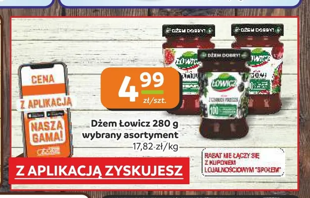 Dżem Łowicz promocja w Społem Częstochowa
