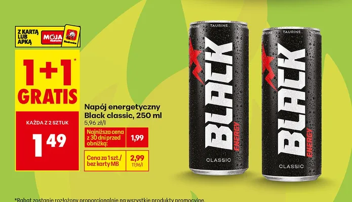 Napój energetyczny classic promocja w Biedronka