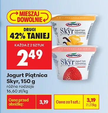 Jogurt Skyr promocja w Biedronka