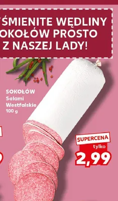 Salami Westfalskie Sokołów promocja w Kaufland