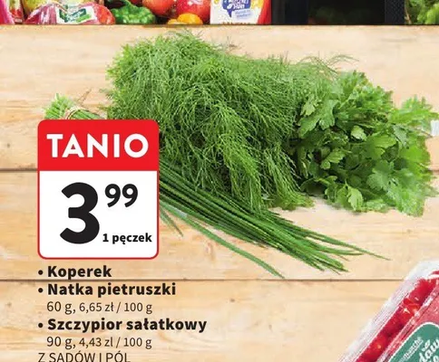 Natka pietruszki Z Sadów i Pól promocja w Intermarche