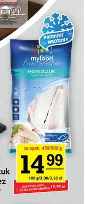 Morszczuk filet bez skóry mrożony myfood Fish Selection promocja w Gram Market