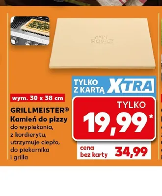Kamień do pizzy do wypiekania, z kordierytu, utrzymuje ciepło, do piekarnika i grilla GRILLMEISTER promocja w Kaufland