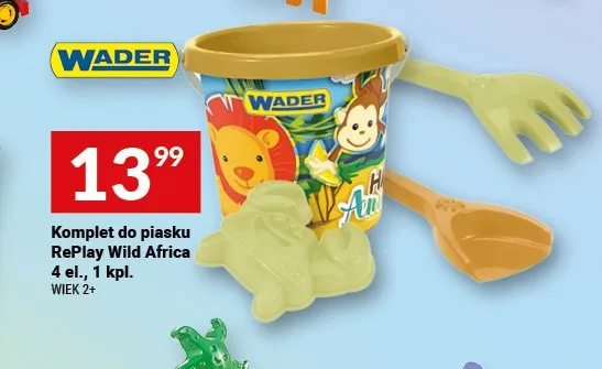 Komplet do piasku Wader RePlay Wild Africa promocja w Twój Market