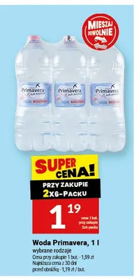 Woda Primavera 1l promocja w Twój Market