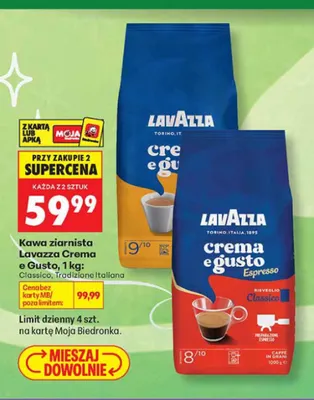 Kawa ziarnista Lavazza Crema e Gusto Classico promocja w Biedronka