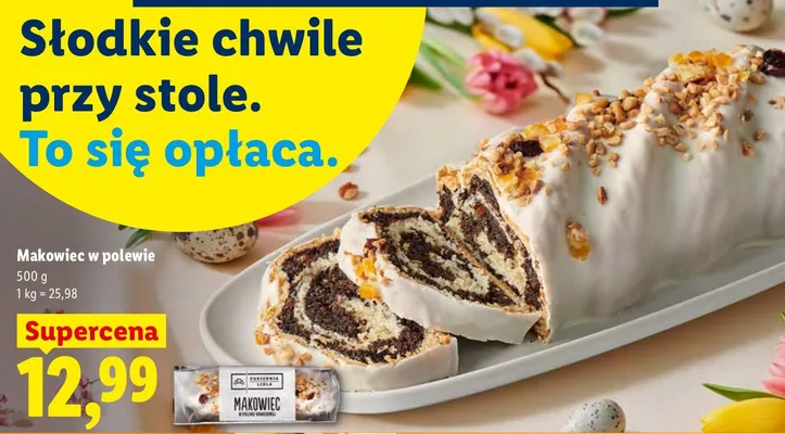Makowiec w polewie promocja w Lidl