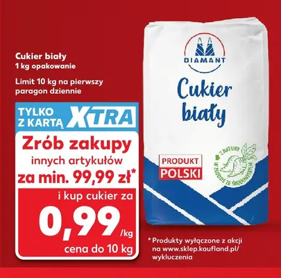 Cukier biały Diamant promocja w Kaufland
