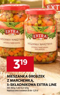 Mieszanka groszek z marchewką Extra Line promocja w Stokrotka