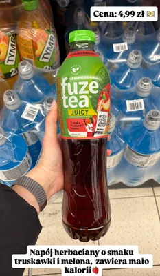 Napój herbaciany o smaku truskawki i melona promocja w Biedronka