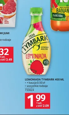 Lemoniada Tymbark cytryna malina promocja w Selgros