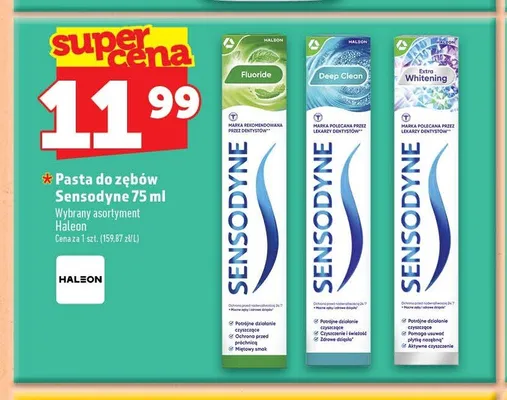 Pasta do zębów Sensodyne Deep Clean promocja w TOPAZ
