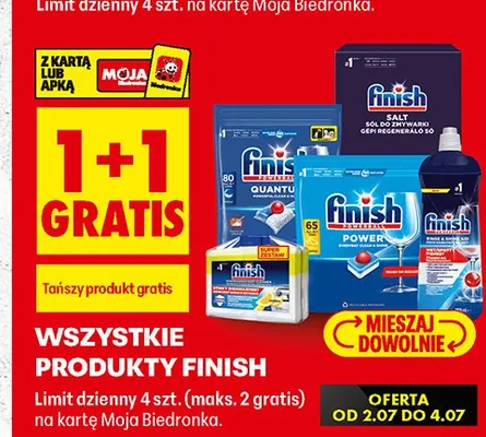 Płyn nabłyszczający do zmywarki Finish promocja w Biedronka