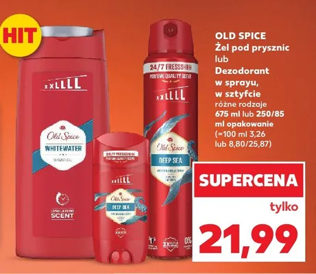 Żel pod prysznic Old Spice Deep Sea promocja w Kaufland