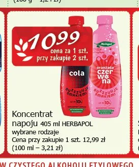Koncentrat napoju Herbapol promocja w CEZAR Delikatesy