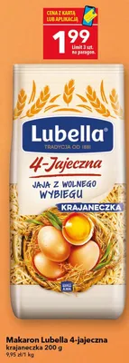 Makaron Lubella 4-jajeczna krajaneczka promocja w LEWIATAN