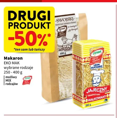 Makaron Eko Mak promocja w Intermarche