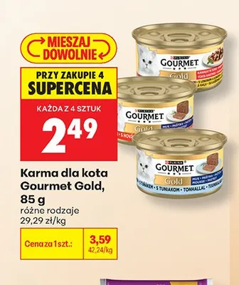 Karma dla kota Gourmet Gold promocja w Biedronka