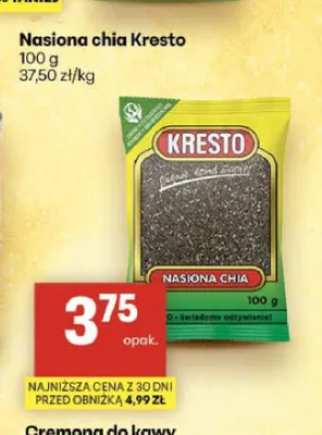Nasiona chia Kresto promocja w Delikatesy Centrum