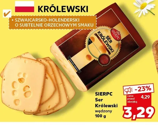 Ser Królewski wędzony promocja w Kaufland