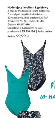 Kostium kąpielowy modelujący Tchibo promocja w Tchibo