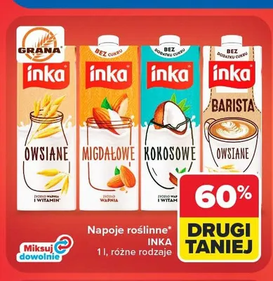 Napój roślinny owsiany Inka promocja w Carrefour