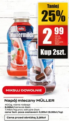 Napój mleczny promocja w Supeco