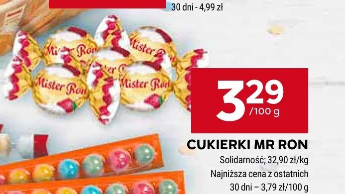 Cukierki Mr Ron promocja w Stokrotka