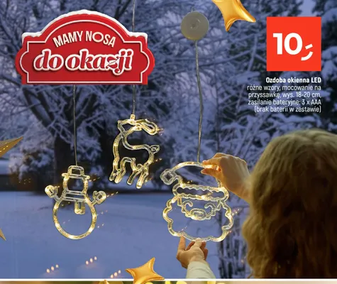 Ozdoba okienna LED promocja w Dealz