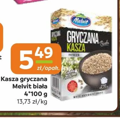 Kasza gryczana Melvit biała 4-pak promocja w Gama