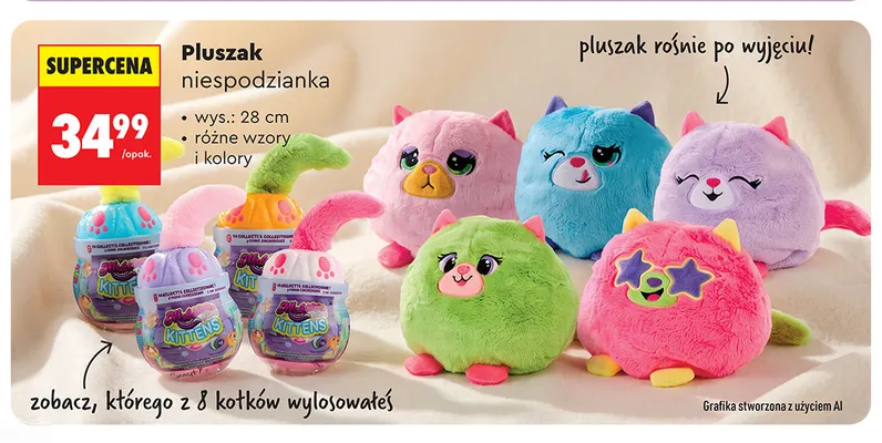 Pluszak niespodzianka Mimi Kittens promocja w Biedronka