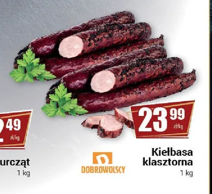 Kiełbasa klasztorna Dobrowolscy promocja w Premium Nasz Sklep