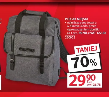 Plecak miejski promocja w Selgros