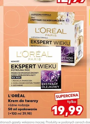 Krem do twarzy L'Oreal Ekspert Wieku 60+ promocja w Kaufland