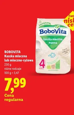 Kaszka mleczna BoboVita promocja w Lidl