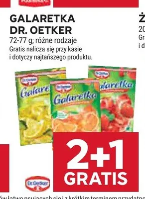 Galaretka Dr. Oetker promocja w Stokrotka